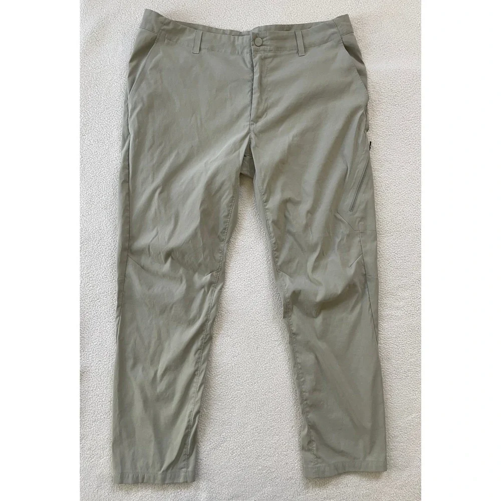 The North Face Mens 38 Paramount Trail Hiking Pants Tan Straight Leg Stretch